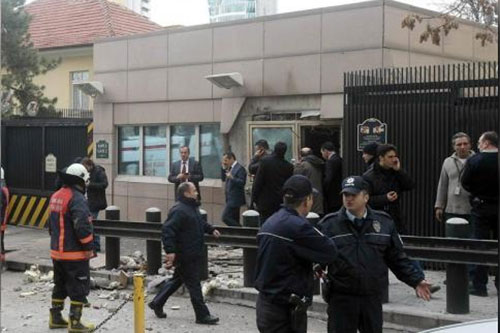 disparos contra la embajada de EEUU en Ankara Desconocidos disparan contra la embajada de EEUU en Ankara